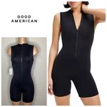 Good American New.  black surf suit. Small. Retails $139 Photo 1