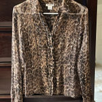 Allison Taylor sheer silk blouse size S Photo 0