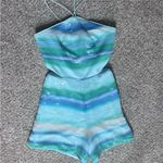 Hutch  Blue and Green Sequin Romper Photo 3