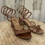 Windsor  Cue The Glamour Satin Rhinestone Sprial Heels Photo 0