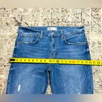 ZARA high rise distressed jeans size 8 baggy loose fit ankle cropped length Photo 3