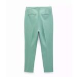 ZARA NWT  Skinny Cigarette Sea Green Pants Photo 5