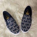 Michael Kors Michael  Keaton Slip On Signature Logo Sneakers Navy Blue White 6.5 Photo 2