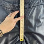 Nine West Vtg 90s  Sz 4 Leather Pants Black Straight Bikercore Goth Punk Grunge Photo 8