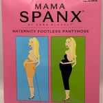 Spanx Mama  Maternity Footless Pantyhose Size B Black Pregnancy Support NEW! Photo 0
