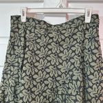 Ann Taylor  Sage Green Floral Crochet Fit and Flare Skater Mini Skirt Size 10 Photo 3