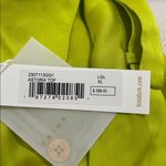 Trina Turk  Women's Silk Blend Button Down Blouse, Laguardia Lime, Size XL, NWT Photo 8