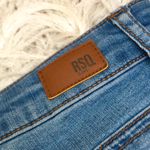 RSQ Women’s Button Fly Rolled Cuffed High Rise Button Fly Denim Jean Shorts Photo 4