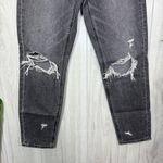 American Eagle  Distressed Gray Mom Jeans size 0 Photo 4