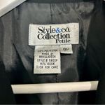 Style & Co  Women’s Blazer Button Jacket Black Size 8 Petite FLAW Photo 5