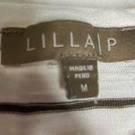 Lilla P 100% cotton ruffle sleeve tank top white size medium Photo 1