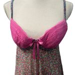 Victoria's Secret Vintage Y2K Victoria’s Secret Sexy Lace Floral Semi-Sheer Babydoll Lingerie L Photo 2