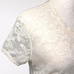 Sheer Ivory Lace V Photo 2