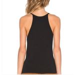 360 Sweater | XS | Black Knit Tank Long Fringe Front Made with Italian Yarn Photo 2