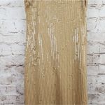 Retrofête Retrofete Sariah Sequin Dress in Nude Size XL NWT Sleeveless Cutout Midi Photo 8