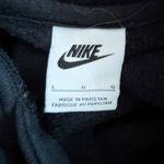 Nike  | Black White Hoodie Tunic Dress Sweatshirt Soft Long Line | Size Large Photo 4