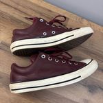 Converse  All Star High Street Ox Leather Burgundy Shoes Sneakers Photo 8