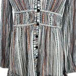 Veronica Beard  Suzie‎ Striped Mini Dress Long Sleeve Multicolor Size XS Photo 5