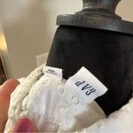 Gap  Button Down White Eyelet Detail Lace Blouse Shirt Cotton Long‎ Sleeve Summer Photo 5