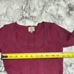 Torn By Ronny Kobo  Peplum Top Open Knit Size XS Scoop Neck Designer Classic pink Photo 4