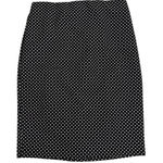 Philosophy  Black White Polka Dot Pencil Skirt Above Knee Fitted Size Women's 6 Photo 0