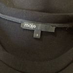 Maje  Black Hashtag Heart Embroidered Pullover Sweater Size S Photo 4