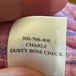 Rails ‎ Charli Linen Blend Dusty Rose Check Plaid XS Photo 10