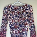 American Eagle Long Sleeve Floral Romper Size XXS Blue Photo 3
