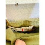 Ramy Brook Women's Green Satin Style Cargo Gold Button Detail Emil Pants size 8 Photo 6