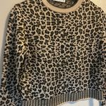 ZARA  Animal Print Sweater - Black and Cream Photo 0