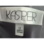 Kasper  Womens Grey Black Sheath Dress Size 10 Suit Separates Size 12 Photo 7