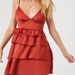 Forever 21 Tiered Satin Babydoll Dress Photo 0