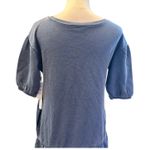 Caslon  Women's Blue Drop Waist French Terry Sweatshirt Short Sleeve Dress XS NWT Photo 5