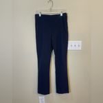 MM.LaFleur  Power Stretch Pants Flat Front Side Zip Kick Flare Black Size 8‎ Photo 7