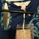 Candie's NWT  Blue Floral lace trim sleeve Small Photo 1