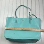 Kate Spade Vintage Teal Leather Tote Bag Photo 12