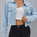 Cropped Jean Jacket Size XS Photo 0