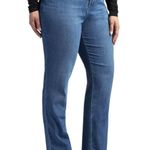 Lee Ultra Lux Plus Jeans Womens 30W Medium Blue Relaxed Crop High Rise Denim Photo 13