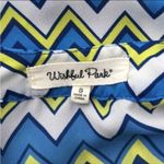 Wishful park Multicolor V-Neck Blouse Size S Photo 6