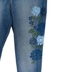 Style & Co 1990s Vintage . Skinny Straight Jeans with Boho Floral Pattern Photo 3