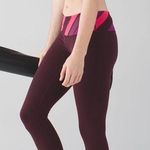 Lululemon Wunder Under Crop III Bordeaux Drama / Boom Juice / Red Grape Photo 0