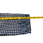 Melissa Paige Blue White Gingham Embroidered Blouse Puff Sleeves Small Petite Photo 6