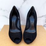 Alexander McQueen knotted leather-trimmed black suede pumps IT 36 US 6 Photo 5