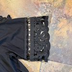 Swimsuits For All Vera Black Crocheted Cold Shoulder Coverup 6/8 Photo 1