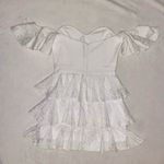Caroline Constas Irene Ruffle Eyelet White Off Shoulder Mini Dress size 6 Photo 6