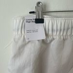 Nike NWT Swoosh woven high waist paneled pants in cream M Photo 8