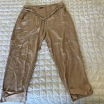 EXPRESS  satin champagne cargo pants  Photo 0