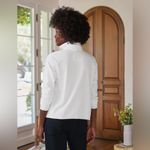 Frank & Eileen Patrick Popover Henley in White, Size X-Small Photo 1