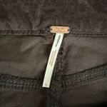 Free People  velvet pants flare high rise cropped cotton 6 black Photo 4