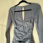 House Of CB  ‘Camille’ Dove Grey Real Silk Mini‎ Dress NWOT Size M Photo 14